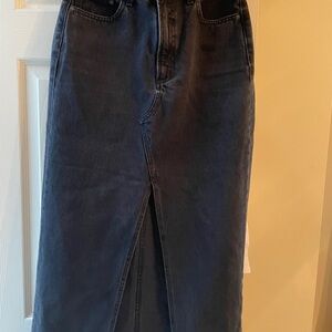 Women's Black Denim Skirt